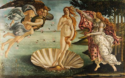 Sandro Botticelli "Birth of Venus" painting