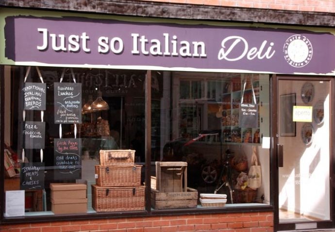 Just so Italian Deli in Leicestershire