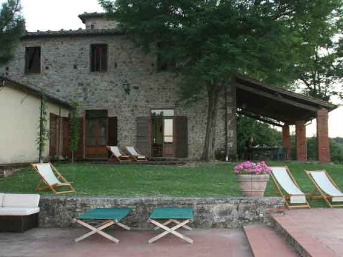 Beautiful pool area in Villa Arezzo.