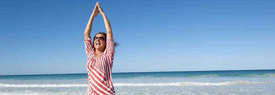 beach-and-sea-woman-exercising