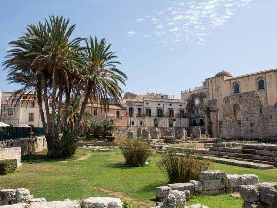 Ancient ruins in Sicily.