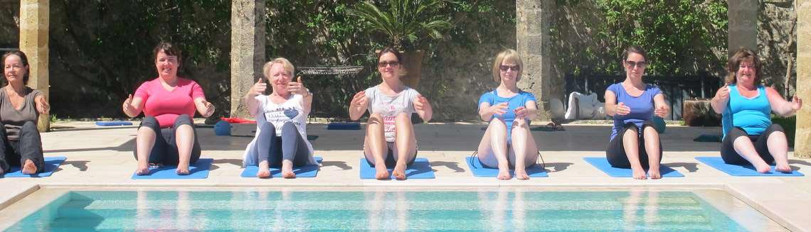 Pool, garden and trees at villa in Puglia