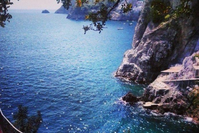 Scenic view of the stunning Amalfi coast