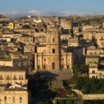 Roof top view of stunning Ragusa in Sicily