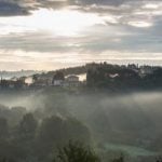 Tuscan Landscape with bright sun