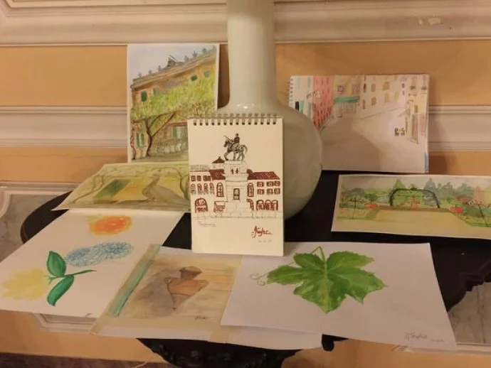 Watercolour paintings exhibited on art holiday in Venice Watercolour paintings exhibited on art holiday in Venice