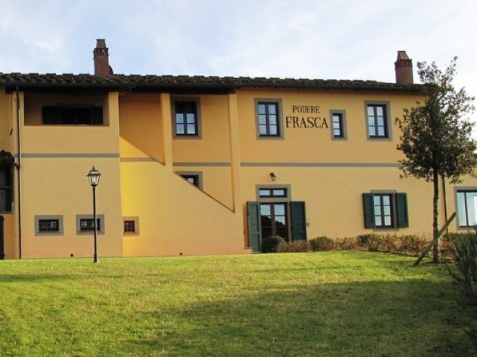 2 storey villa in the Tuscan countryside in Italy.