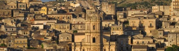 Roof tops and ancient architecture in Sicily