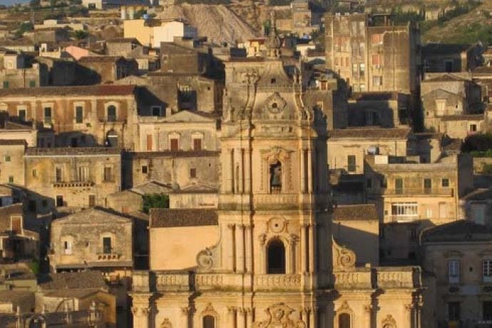Roof tops and ancient architecture in Sicily