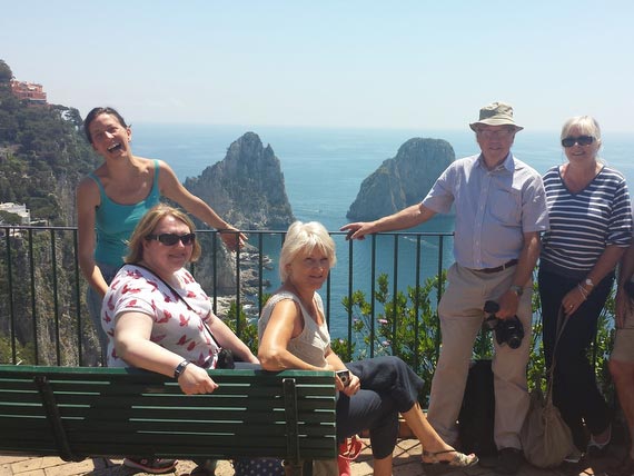 Language holidays guests in Amalfi with Italian host.
