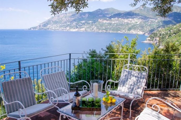 View of Amalfi from our holiday venue.