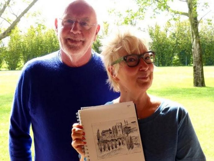 hugh tuckerman with jenny eclair