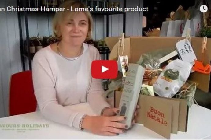 Thumbnail of Italian Christmas Hamper Video introducing the delicious Italian flavours