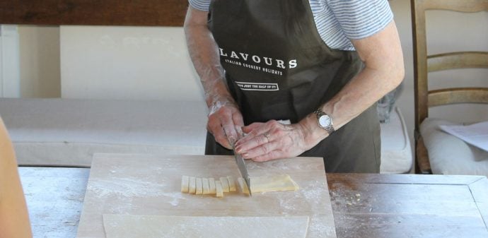 cutting-pasta-dough-into-shape