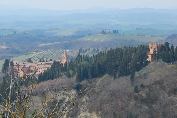 Abbey of Monte Oliveto Maggiore in Asciano Tuscany