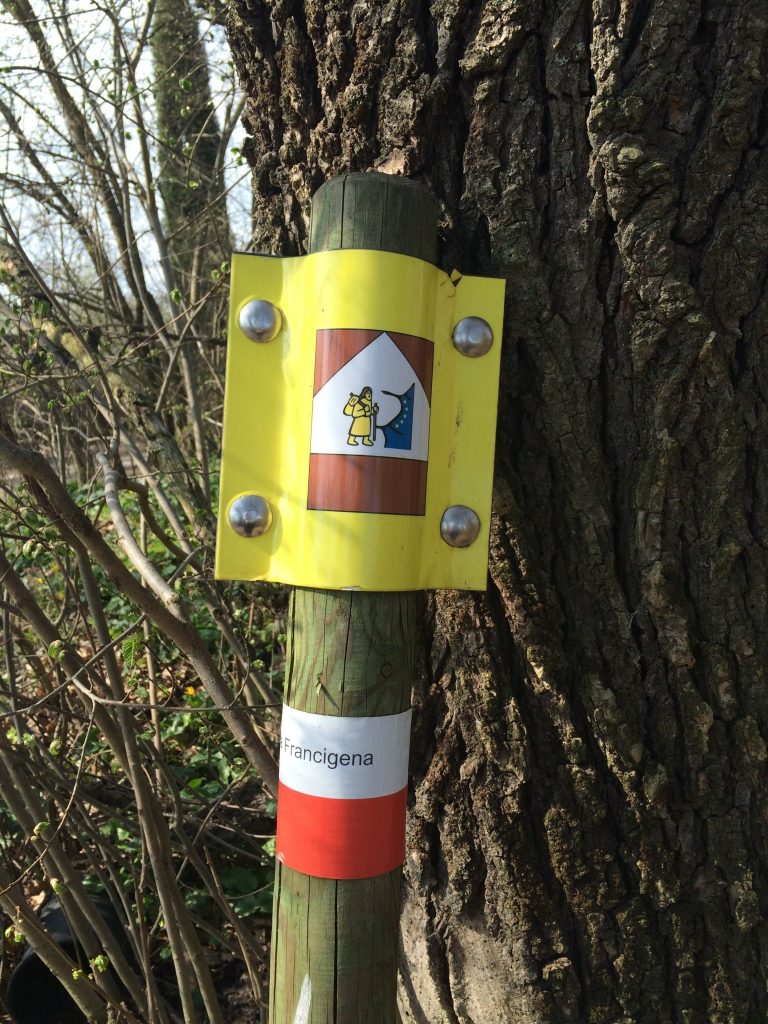 Via Francigena route marker