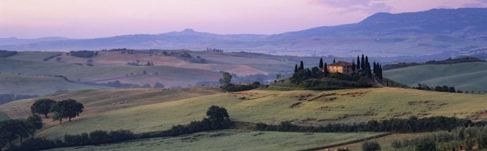 Landscape view of Tuscany