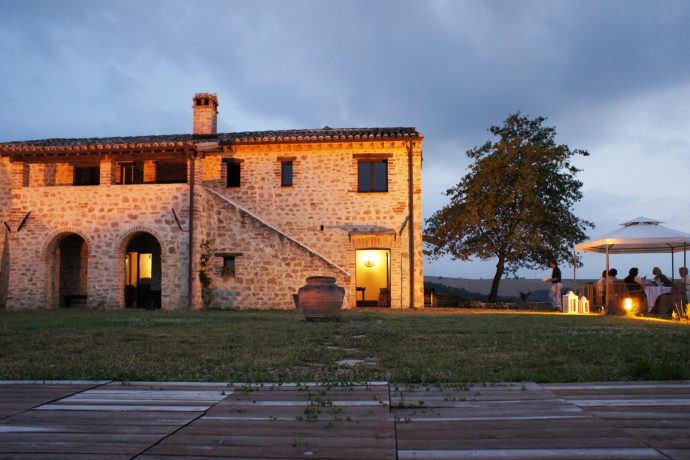 Tuscany Villa Arezzo at Night Time