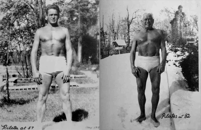 Joseph Pilates at 57 and 81 years of age