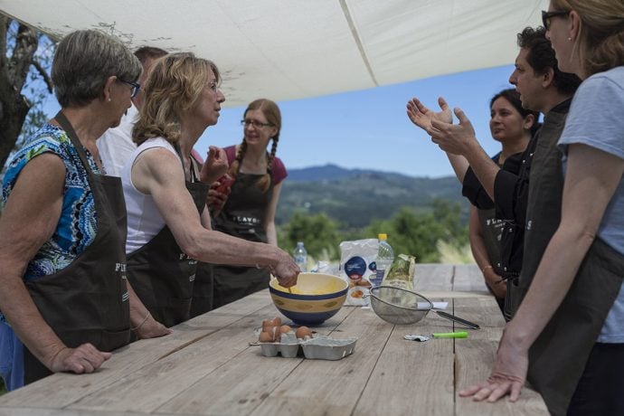 Flavours Holiday Group cooking al fresco