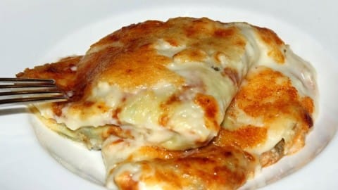 Tasty crespelle Italian pancakes.
