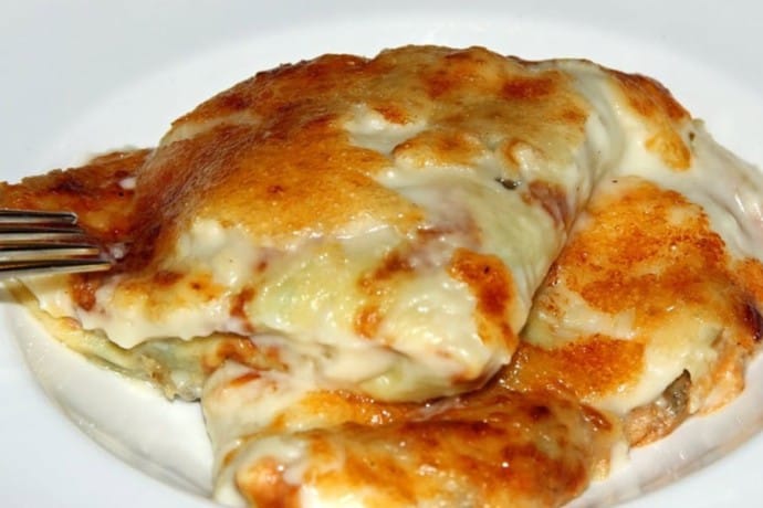 Tasty crespelle Italian pancakes.