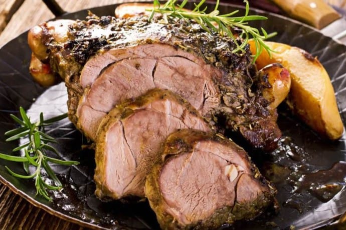 Traditional Italian Roast Lamb recipe - perfect with roast potatoes for Easter.