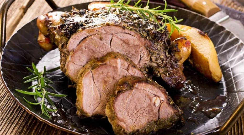 Traditional Italian Roast Lamb recipe - perfect with roast potatoes for Easter.