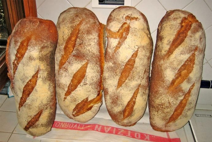 Four Loaves of Tuscan bread