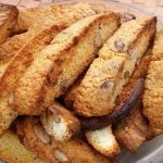 Plate of cantuccini biscuits