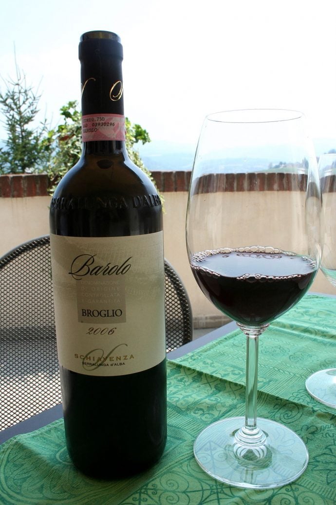 Barolo wine in Piemonte Piedmont