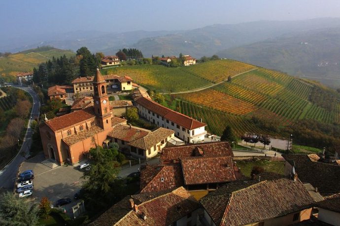 Panorama of Borgomanero Piedmonte