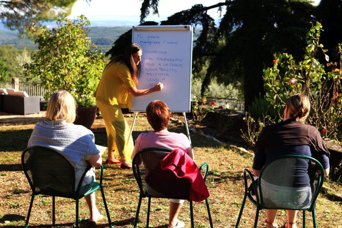 Language class while on holiday