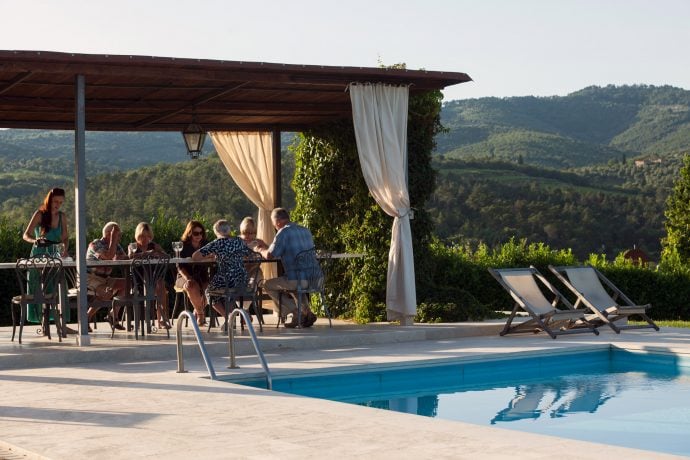 Tuscany Dinner by the Pool