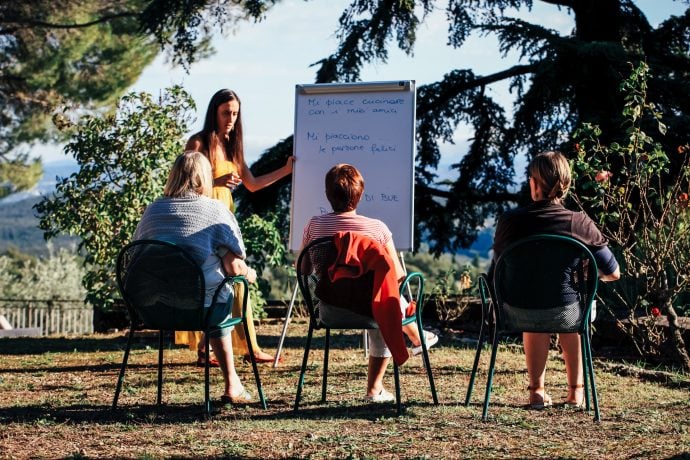Outdoor Italian Language Lessons with Guests