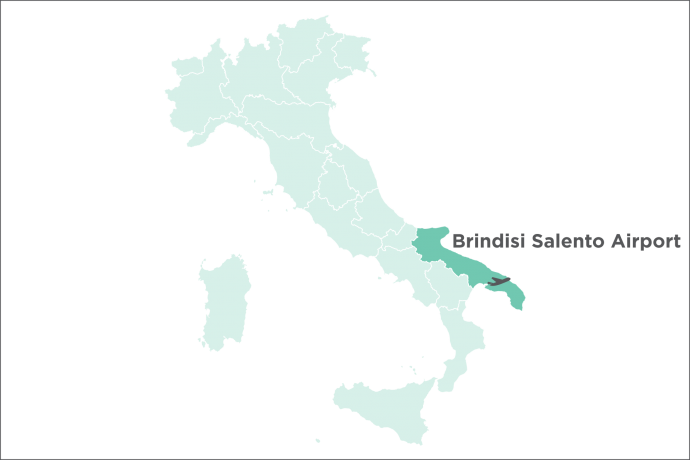 Brindisi Salento Airport Map