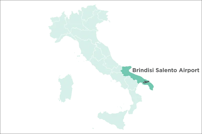 Brindisi Salento Airport Map