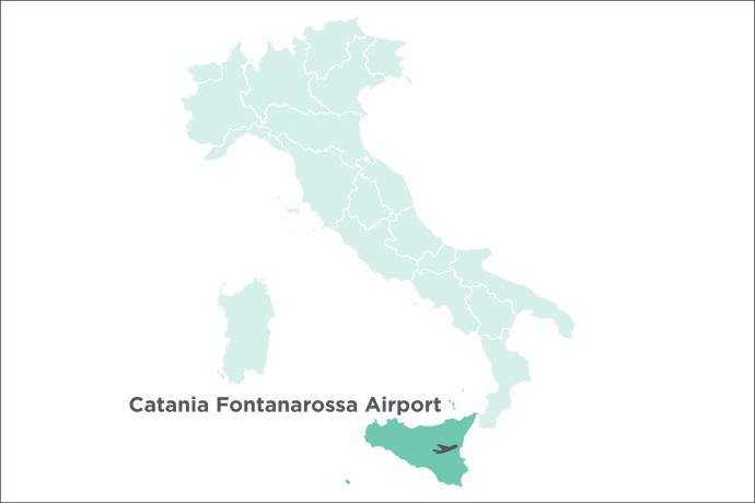 Catania Fontanarossa Airport Map