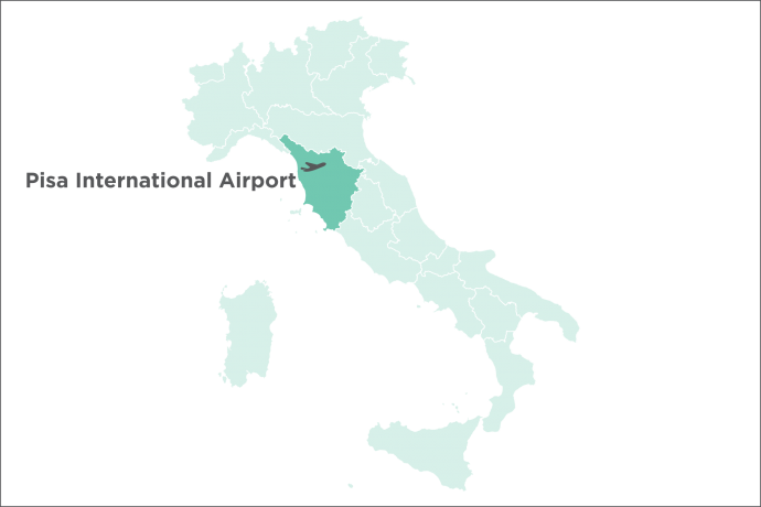 Pisa International Airport Map