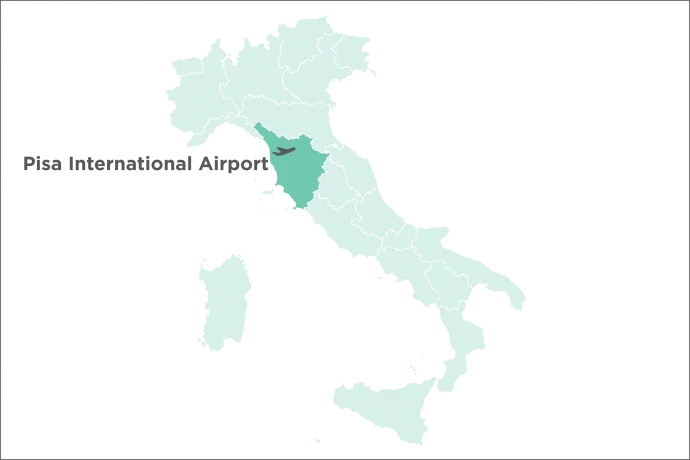 Pisa International Airport Map