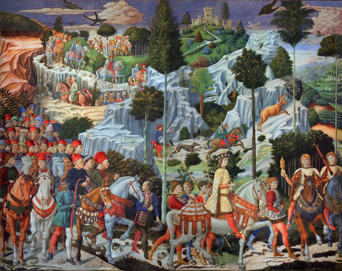 Benozzo Gozzoli's "Procession of the Magi". Benozzo Gozzoli's "Procession of the Magi".