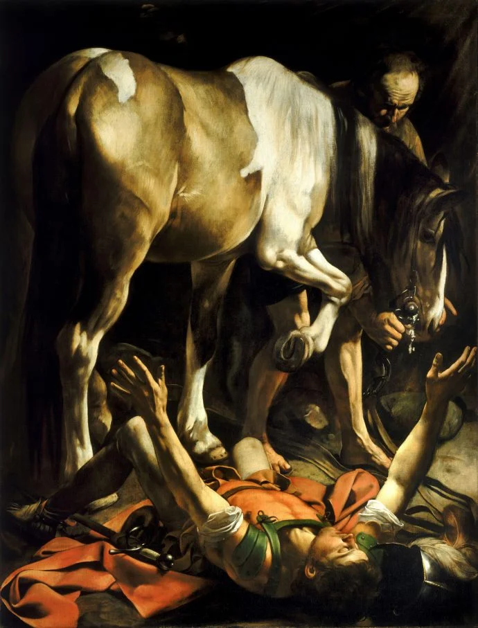 The Conversion of St Paul on the way to Damascus by Caravaggio