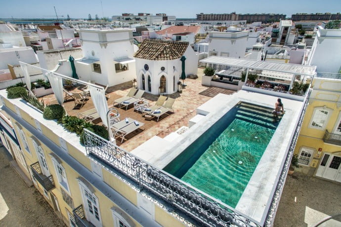 View of pool at Villa