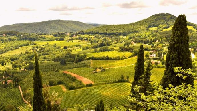 Gorgeous rolling hills of Tuscany