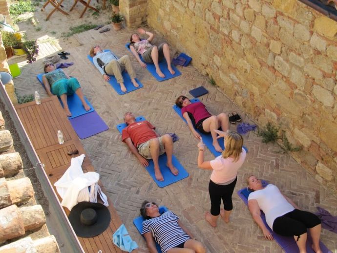 A Pilates class at a level everyone can participate in 