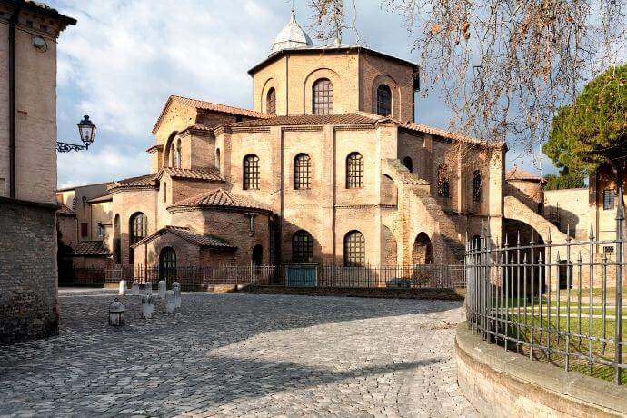 The historic town, Ravenna in daylight