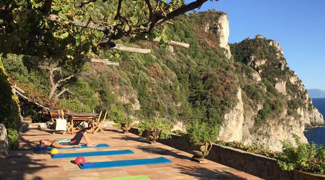 Pilates raises your energy levels - even more so outdoors in a lovely location.