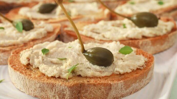 Mackerel mousse crostini recipe