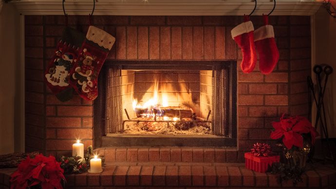 Christmas fire in a holiday home