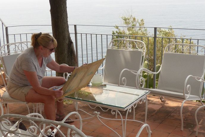 Painting in Amalfi